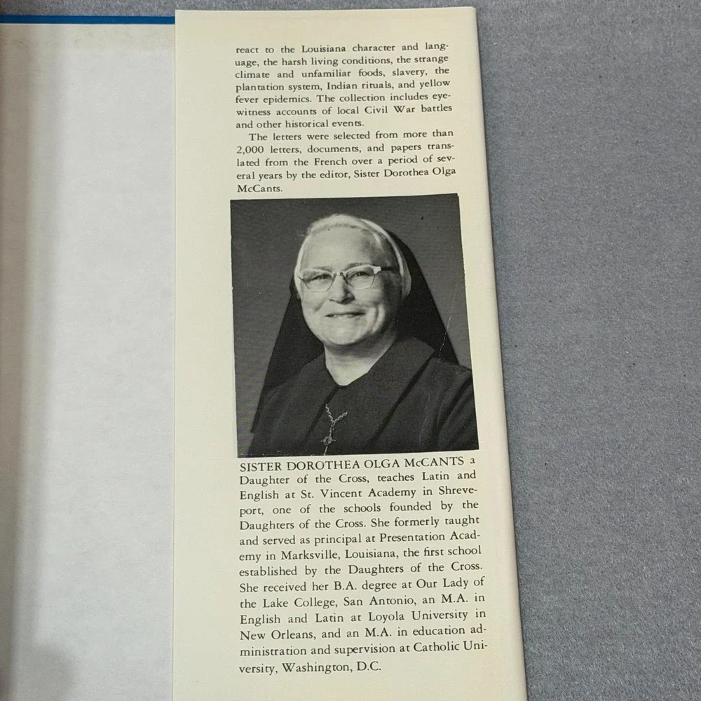 Vintage 1983 They Came to Louisiana  Letters of a Catholic Mission Signed HCDJ